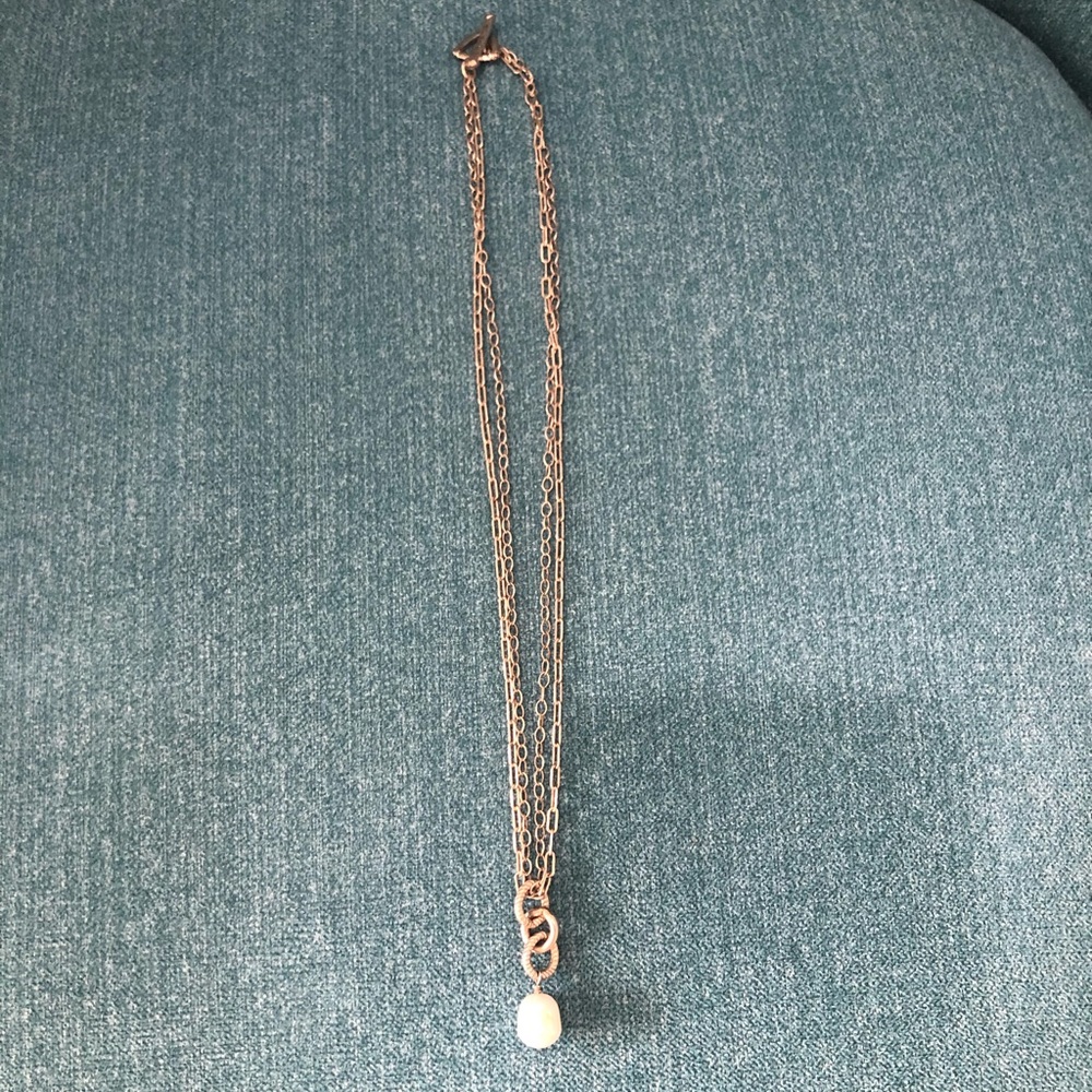 Silpada necklace, Sterling silver & pearl
